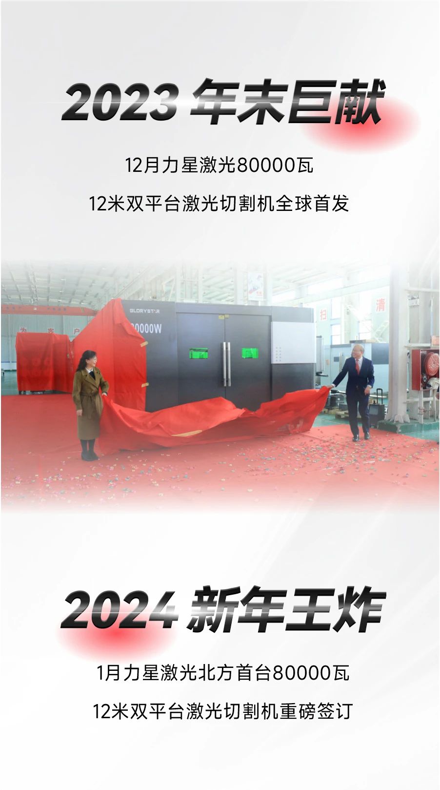 開年第一彈!北方首臺80000瓦光纖激光切割機落定,力星激光成就客戶加工之wang! 開年第一彈!北方首臺80000瓦光纖激光切割機落定,力星激光成就客戶加工之wang!