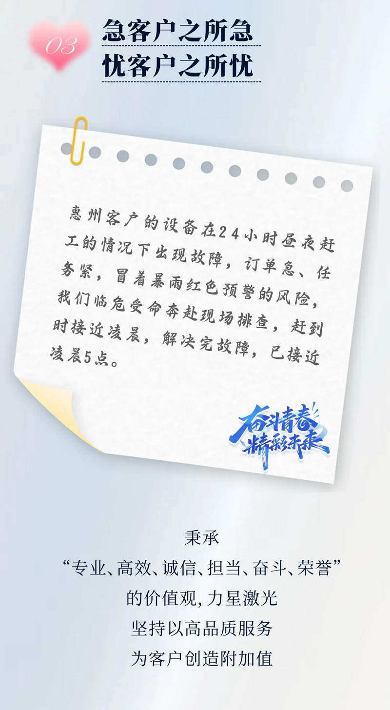 力星激光服務怎么樣？力星用五星售后服務貼心為您解憂！